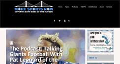 Desktop Screenshot of moresportsnow.com